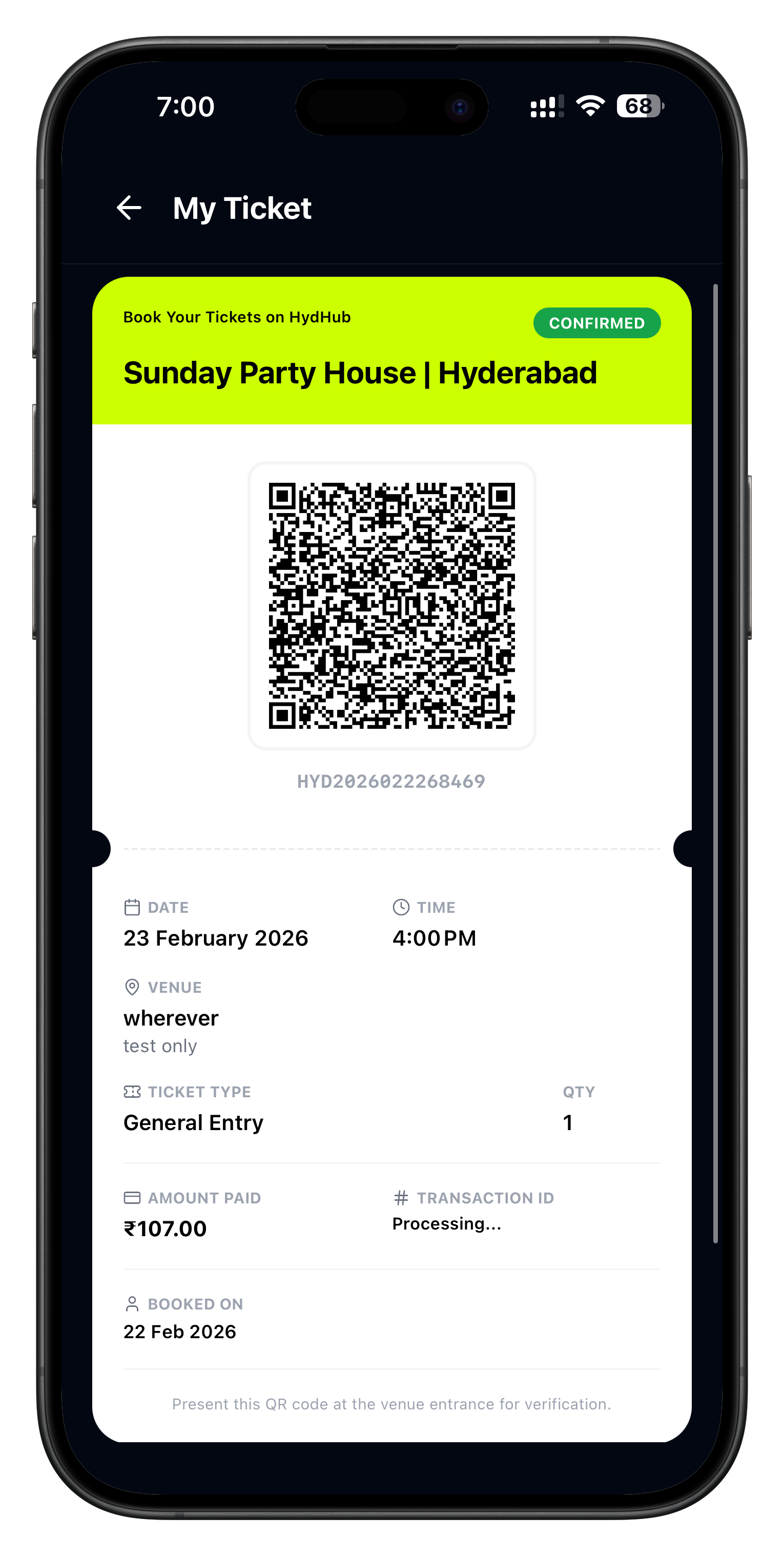 HydHub App Screenshot