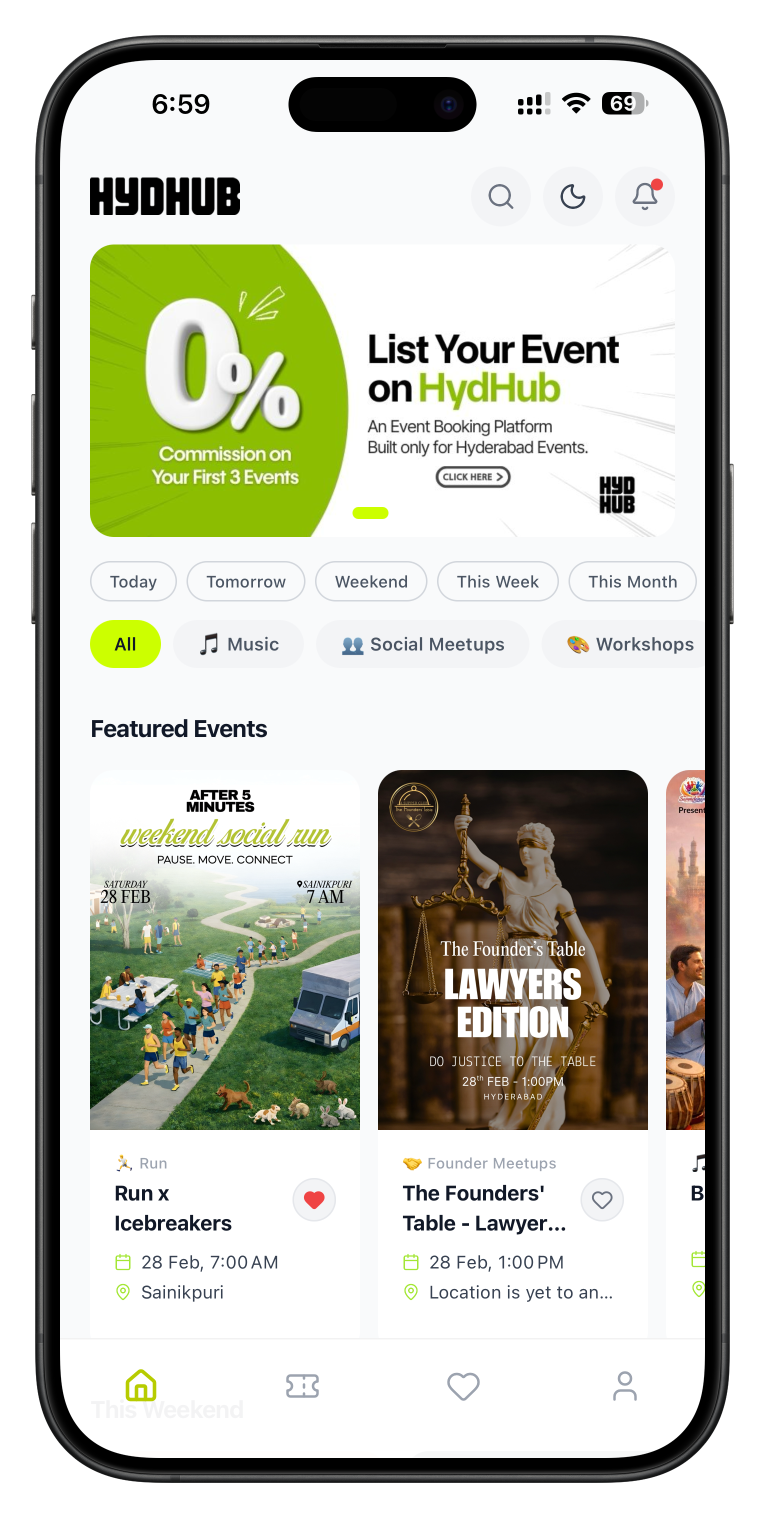 HydHub App Screenshot